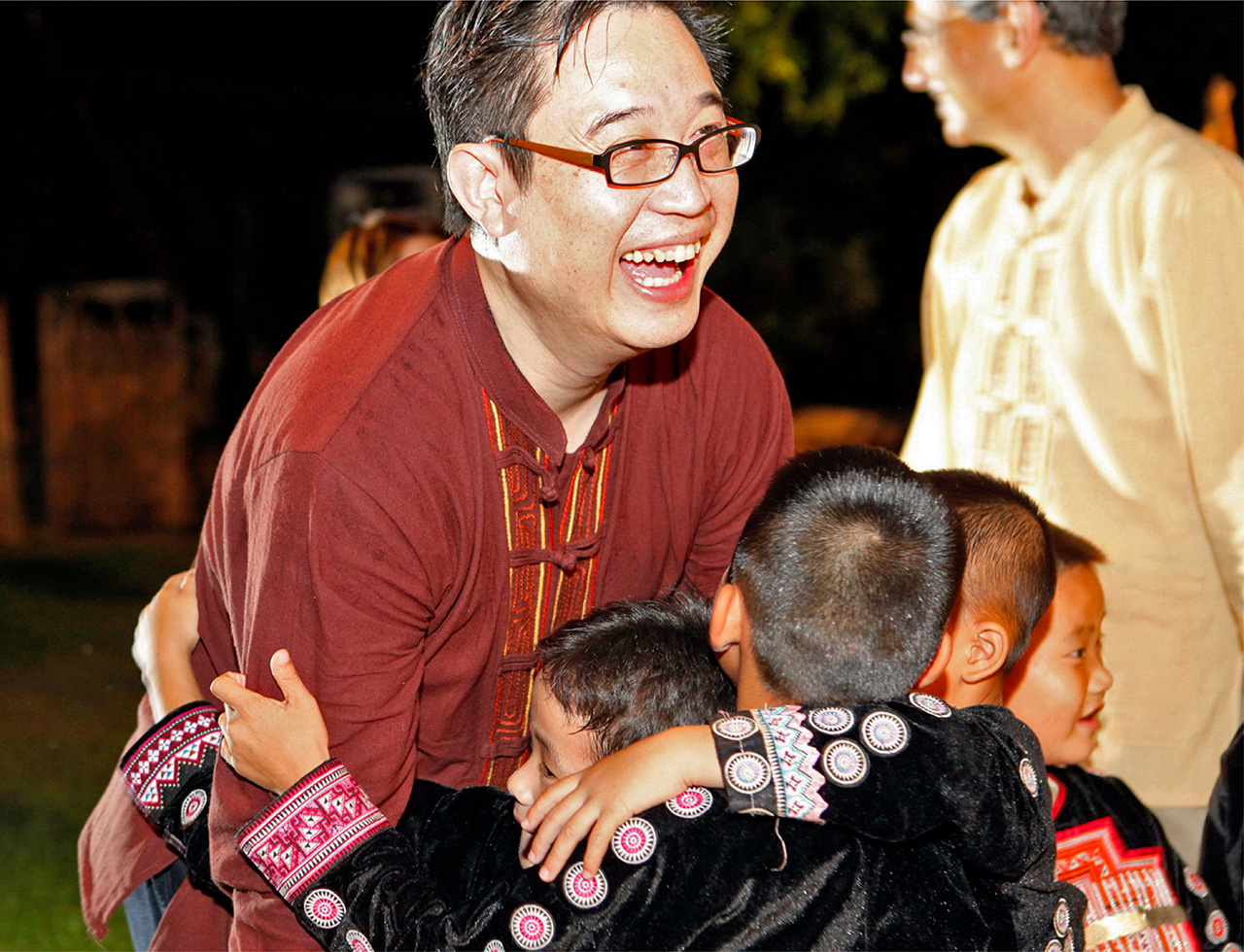 Happy business delegates having a memorable and meaningful time during a fundraising Gala