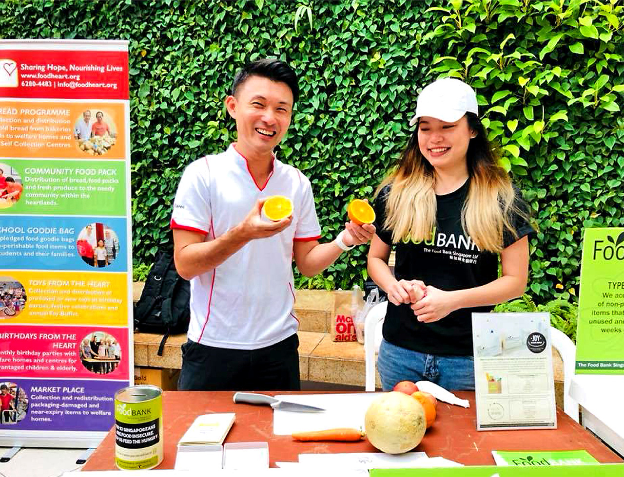 Minister Baey Yam Keng attending the Feeding the 5000 Singapore event